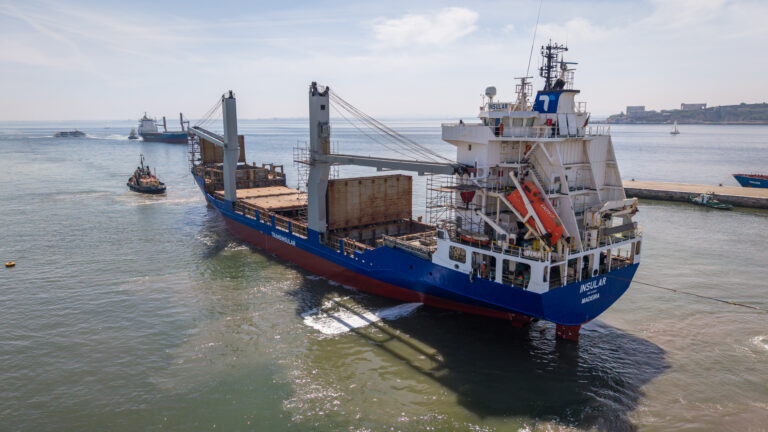 Insular leaving drydock Navalrocha